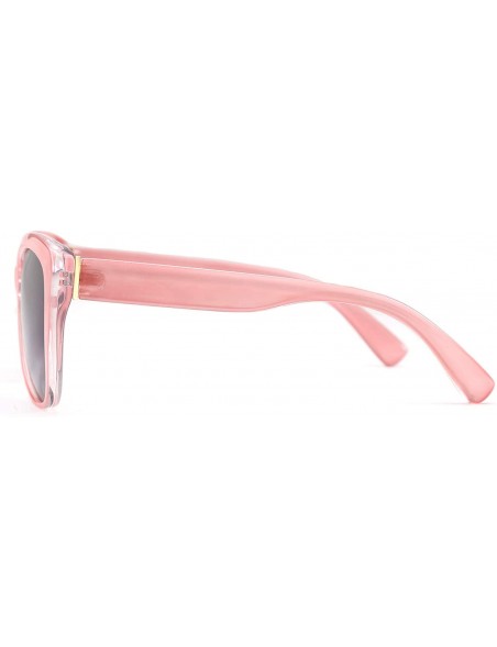 Aviator Polarized Vintage Sunglasses American Square Jackie O Cat Eye Sunglasses B2451 - Pink - CT18NI2RL7T $16.18