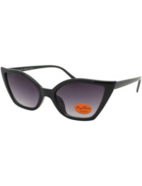 Square Square Pointy Cat Eye Sunglasses - Black - CX197XO30IU $15.25