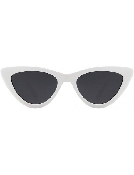 Aviator Cateye Women Sunglasses Polarized UV Protection Driving Sun Glasses for Fishing Riding Outdoors - White Frame - C818H...