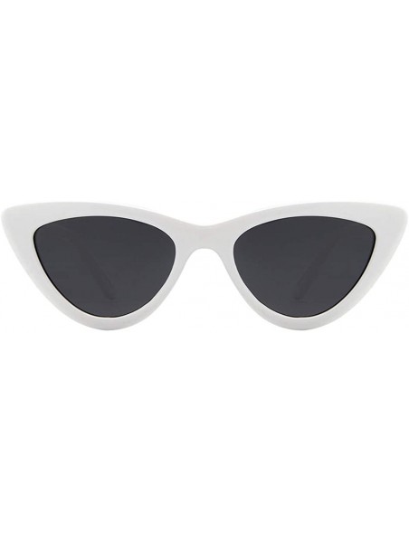 Aviator Cateye Women Sunglasses Polarized UV Protection Driving Sun Glasses for Fishing Riding Outdoors - White Frame - C818H...