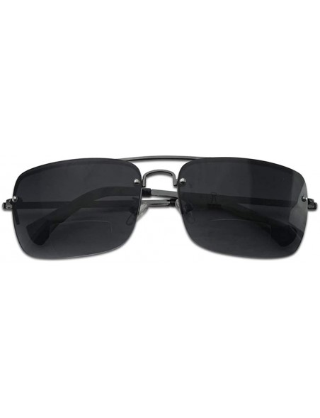 Wrap Classic Square Aviator Bifocal Sun Reading LIghtweight Sports Sunglasses for Men and Women - C618TTWX085 $17.84