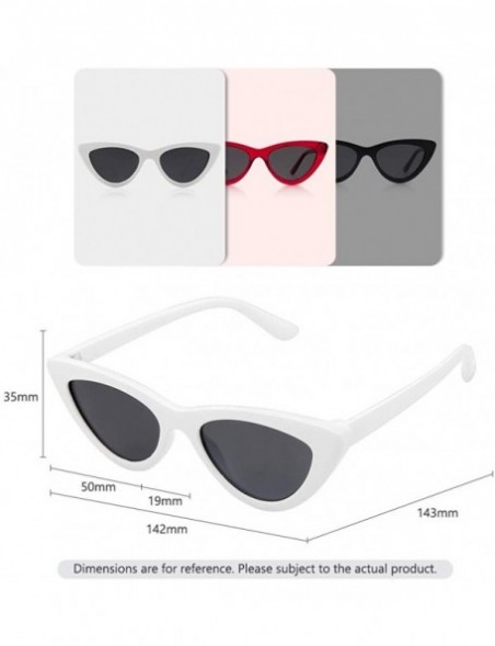 Aviator Cateye Women Sunglasses Polarized UV Protection Driving Sun Glasses for Fishing Riding Outdoors - White Frame - C818H...