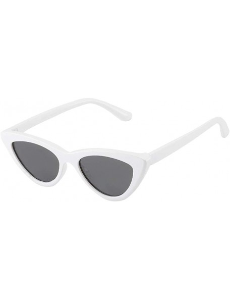 Aviator Cateye Women Sunglasses Polarized UV Protection Driving Sun Glasses for Fishing Riding Outdoors - White Frame - C818H...