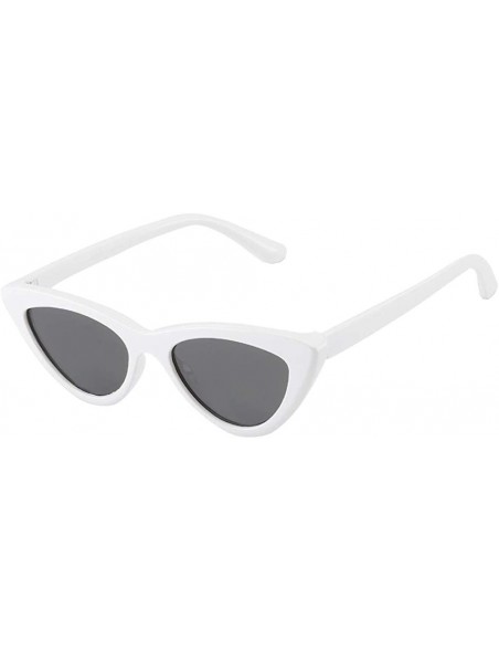 Aviator Cateye Women Sunglasses Polarized UV Protection Driving Sun Glasses for Fishing Riding Outdoors - White Frame - C818H...