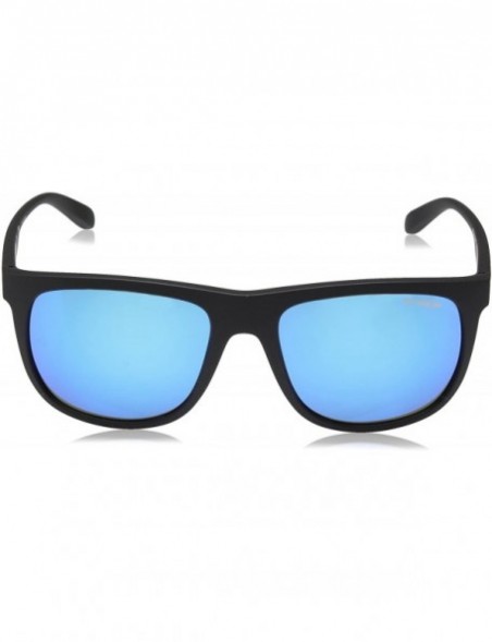 Sport Men's An4235 Crooked Grind Rectangular Sunglasses - Matte Black/Green Mirror Light Blue - CR1825499M8 $31.74
