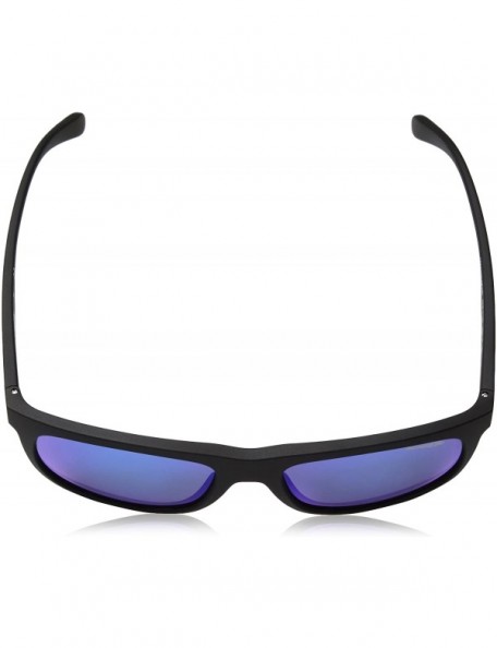 Sport Men's An4235 Crooked Grind Rectangular Sunglasses - Matte Black/Green Mirror Light Blue - CR1825499M8 $31.74