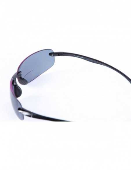 Rectangular Lovin Maui" Lightweight Sport Wrap Bifocal Reading Sunglasses for Men and Women - Black - CA12O4QJSSV $20.65