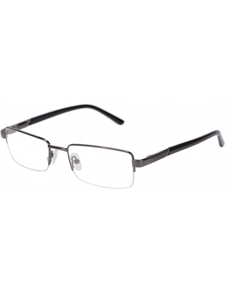 Rectangular Metal Frame Blue Light Blocking Reading Glasses 1.56 Lenses-6334 - C617YHZ9Q35 $21.28