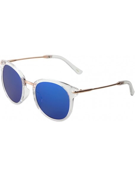 Square Oversized Butterfly Sunglasses Gold Rim Metal Bridge Unisex Fashion Eyewear - 54mm-blue - C1183NIZCKR $11.80