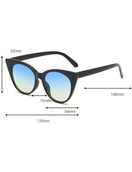 Goggle Fashion Women Smasll Frame Sunglasses Glasses Retro Style Radiation Protection Sunglasses - E - C718TQZUTZ7 $7.62