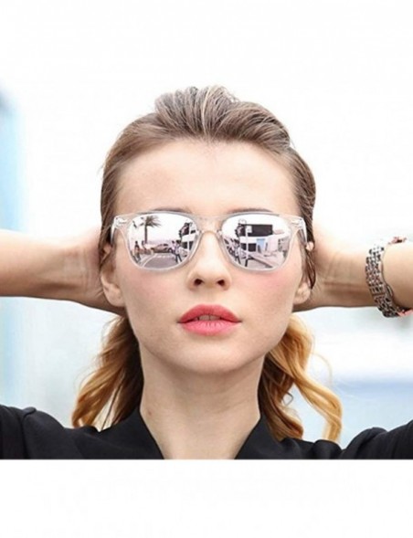 Square 100% UV Protection Wholesale Multi PACK Unisex 80'S Retro Style Promotional Sunglasses - Transparent 10-pack - CK18TYL...