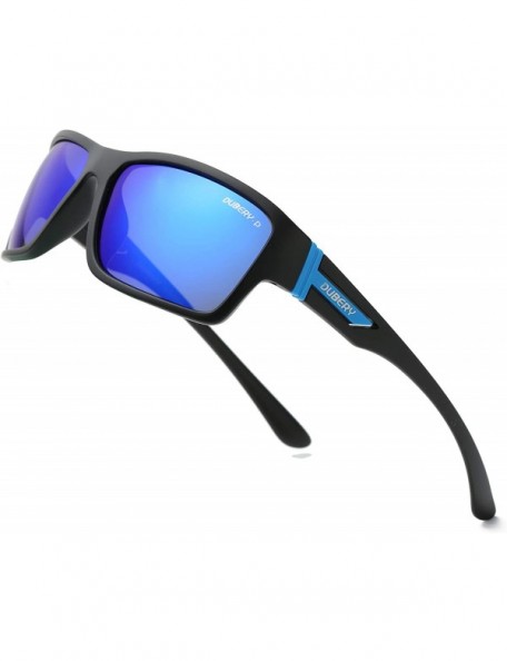 Aviator Sunglasses Protection Reflective Women D2071 - Black/Blue - C318H82E9T7 $18.49