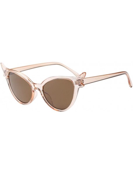 Cat Eye Women's Oversized Polarized Mirrored Cat Eye Sunglasses (Style B) - CY196H4GSLH $10.70