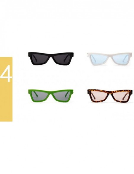 Square Fashion Sunglasses Leopard Vintage Designer - Green - C918SXXCWY3 $13.58
