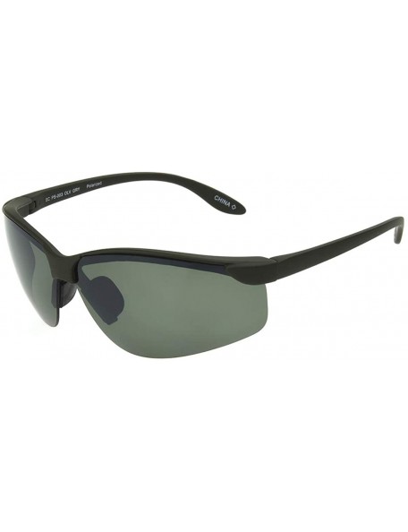 Wrap Solar Comfort-olympic Wrap Sport Sunglasses - Olive - CM196H2NE7S $19.05