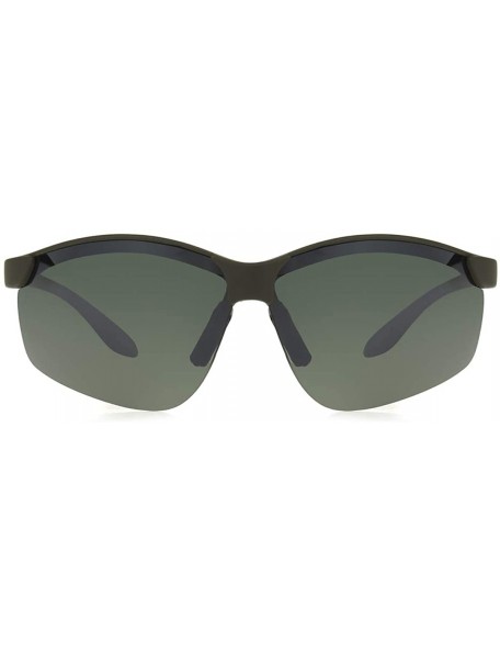 Wrap Solar Comfort-olympic Wrap Sport Sunglasses - Olive - CM196H2NE7S $19.05