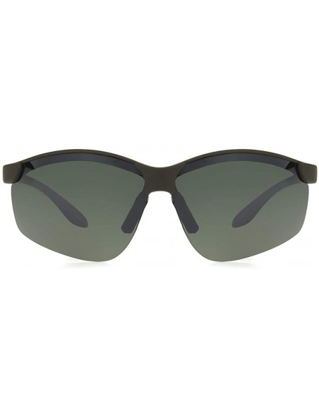 Wrap Solar Comfort-olympic Wrap Sport Sunglasses - Olive - CM196H2NE7S $19.05