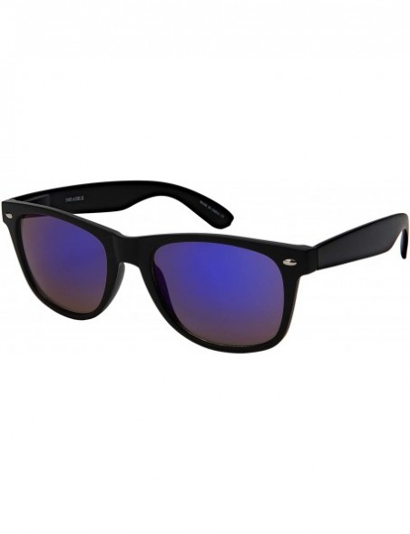Wayfarer Wholesale 80's Retro Style Horned Rim Sunglasses Unisex Spring Hinge -12 Pack - C118IRLYAC6 $16.29