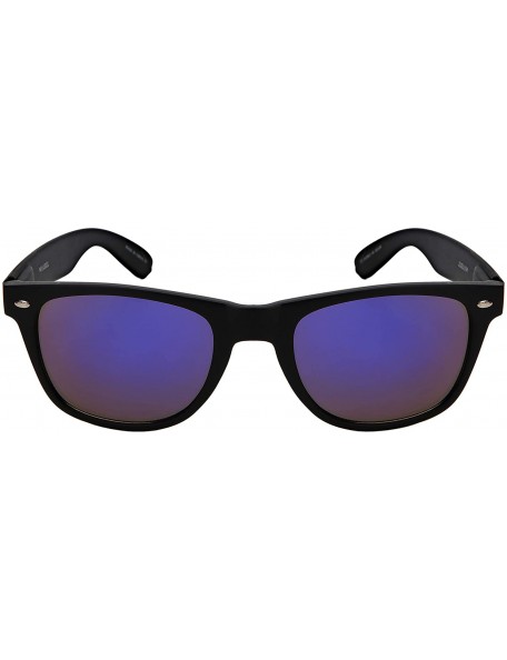 Wayfarer Wholesale 80's Retro Style Horned Rim Sunglasses Unisex Spring Hinge -12 Pack - C118IRLYAC6 $16.29