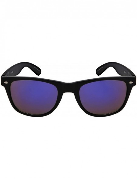 Wayfarer Wholesale 80's Retro Style Horned Rim Sunglasses Unisex Spring Hinge -12 Pack - C118IRLYAC6 $16.29