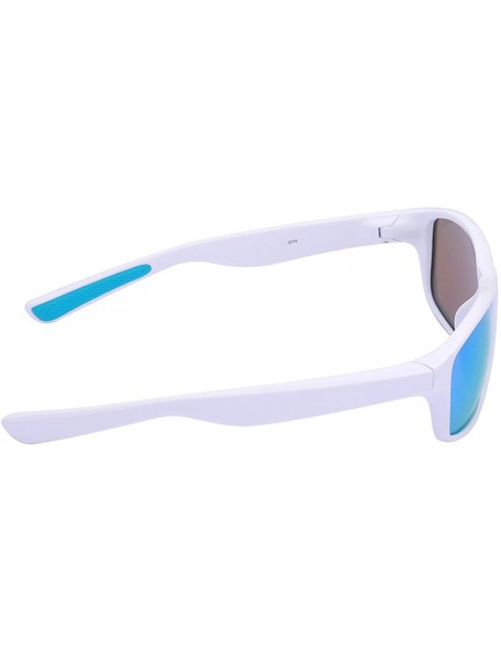 Sport Polarized Sports Sunglasses for Driving golf Fishing Men Women - White/Blue - CR18E5M2LLS $14.55