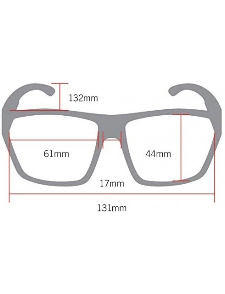 Sport Eyewear Sports Sunglasses 100% UV Protection - Impact Resistant - Large Lens Sunglasses for Men - Women - Loops - C818Q...