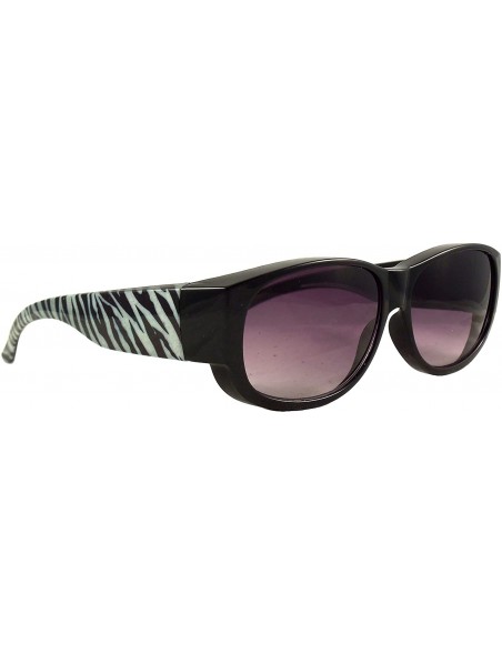 Oval Animal Print Fit Over Sunglasses Wear Over Prescription Glasses - Over Eyeglasses - Case Included - CP120LOGRXP $14.52