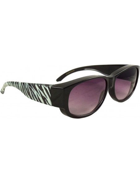 Oval Animal Print Fit Over Sunglasses Wear Over Prescription Glasses - Over Eyeglasses - Case Included - CP120LOGRXP $14.52