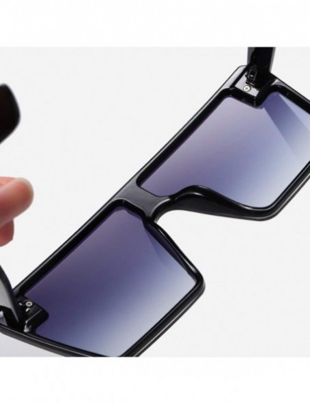 Oversized Square Oversized Sunglasses for Women Men Flat Top Fashion Shades Oversize Sunglasses (B) - B - C71902YUUG4 $8.54