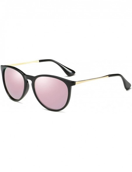 Round Retro Luxury Classic Round Polarized Sunglasses Men Brand Designer Lenses Sun Glasses Women Vintage Eyewear - 5 - C2198...