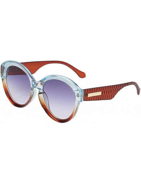 Rimless Women Round Frame Sunglasses Retro Classic UV 400 Protection Sun Glasses Shades - Orange - CU18U67UMW5 $22.21