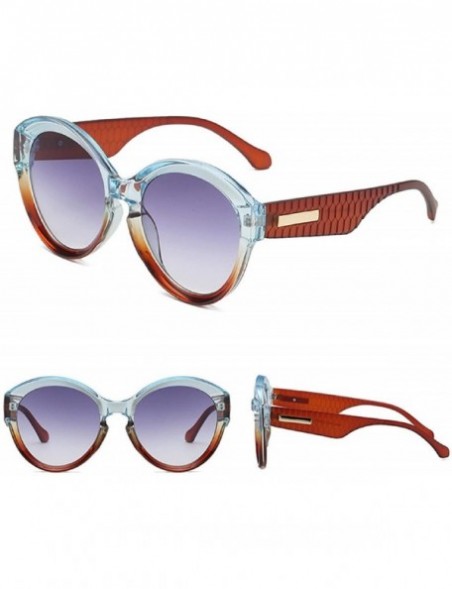 Rimless Women Round Frame Sunglasses Retro Classic UV 400 Protection Sun Glasses Shades - Orange - CU18U67UMW5 $10.05