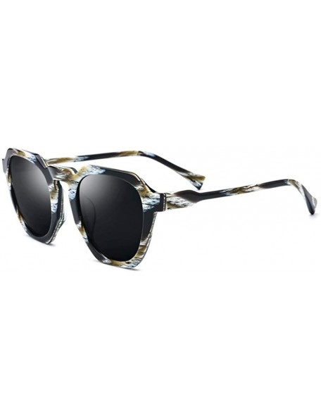 Sport Acetate Polarized Sunglasses Women Vintage Retro Sun glasses - Multicolored - CC18UZCMAZG $64.96