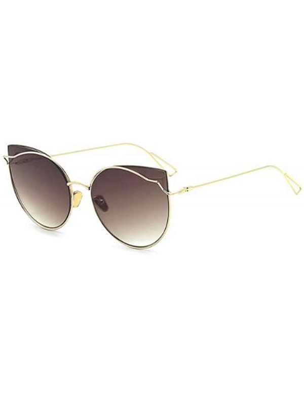 Aviator Sunglasses through the cat eyes new sunglasses- fashion trend retro glasses - B - CE18S6QNYQ2 $45.76