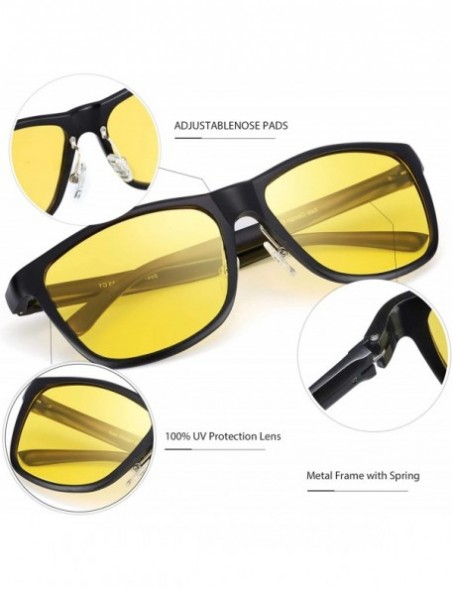 Sport Night-Vision Glasses for Driving Unbreakable Yellow Polarized Lens Anti-glare Cloudy/Rainy/Foggy/Nighttime - C018INSKL8...