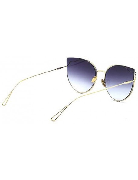 Aviator Sunglasses through the cat eyes new sunglasses- fashion trend retro glasses - B - CE18S6QNYQ2 $45.76