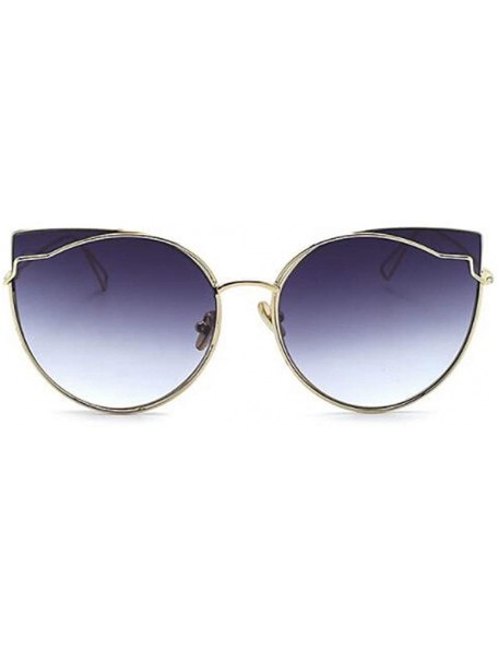 Aviator Sunglasses through the cat eyes new sunglasses- fashion trend retro glasses - B - CE18S6QNYQ2 $45.76