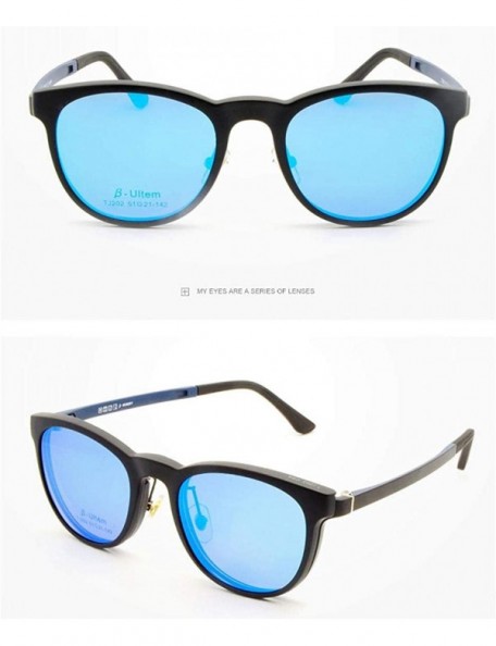 Goggle Sunglasses Polarized Anti glare Reversible Prescription - Blue - CG18LXSUHWG $36.89