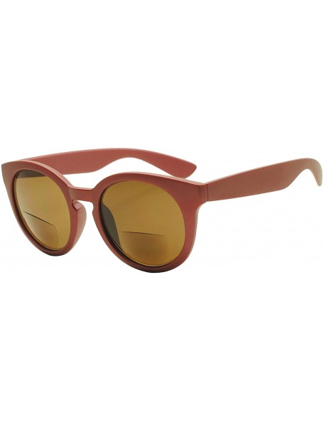 Sport Womens Small Oval Casual Bi-Focal Sun Readers Sunglasses Rx Power +150 - +300 - Burgundy (Style 2) - CO12NUZ78JH $11.63