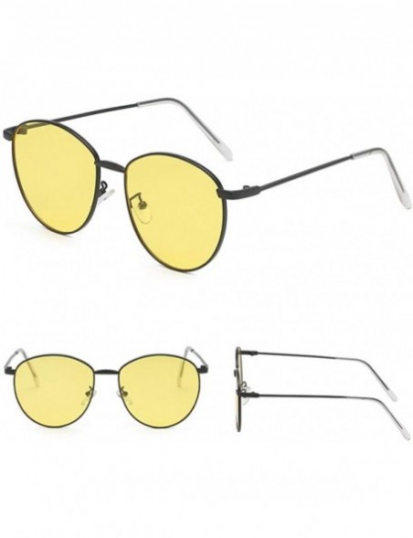 Semi-rimless Small Polarized Round Sunglasses-Vintage Round Sunglasses for Women Retro Polarized Sun Glasses - C - CN1997KMUK...