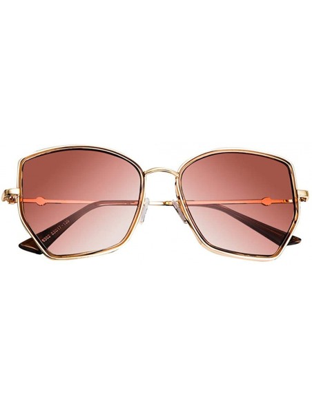 Sport Polarized Sunglasses Vintage Round Sunglasses for Women/Men Classic Retro Designer Style - Gold - C418UIHH5O2 $8.38