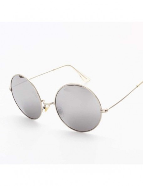 Aviator Fashion Lady Big Round Tinted Color Lens Sunglasses Men Women Retro Metal Frame Eye Vintage Tiny Sun Glasses - 2 - CM...