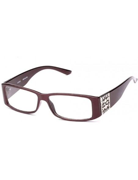 Oversized Thick Frame Nerd Cosplay Plastic Fashion Glasses - Red - CZ11OJ6W98T $9.26
