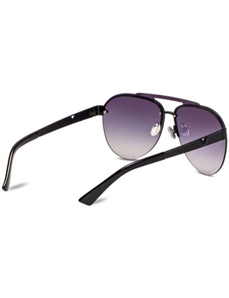 Aviator Fashion 2019 sunglasses- ladies fashion frame double beam sunglasses sunglasses - B - CX18SEHE8M2 $44.38