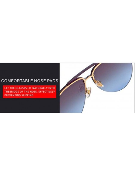 Aviator Fashion 2019 sunglasses- ladies fashion frame double beam sunglasses sunglasses - B - CX18SEHE8M2 $44.38