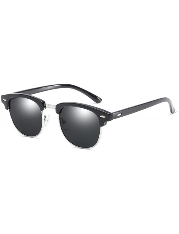 Rimless Polarized semi-rimless sunglasses for men - 5 - CH18D2QKG0O $17.21