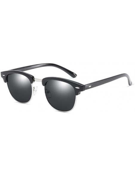 Rimless Polarized semi-rimless sunglasses for men - 5 - CH18D2QKG0O $17.21