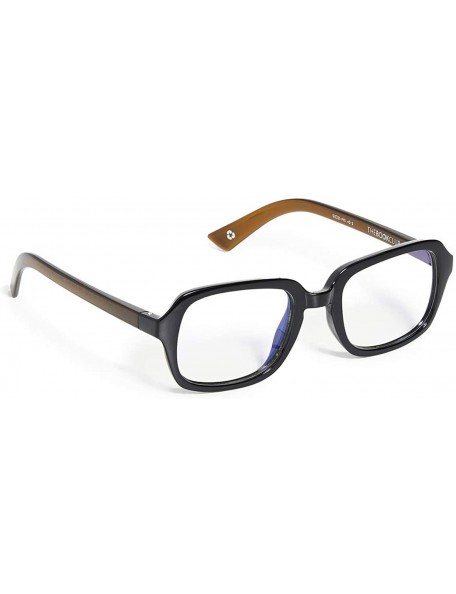 Square Women's Blue Light Hairy Otter And The Deathly Shallows Glasses - Black Tea - CB18TUI28I5 $27.52