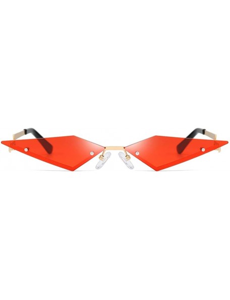 Goggle Sunglasses Polarizer Cat Eye Sunglasses Myopia Glasses Anti-UV Irregular - Red - C6196D08X9O $9.87