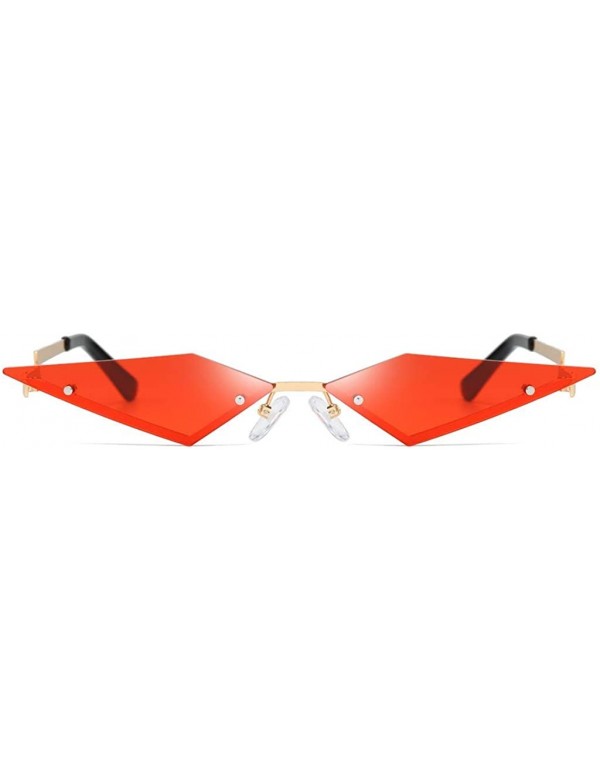 Goggle Sunglasses Polarizer Cat Eye Sunglasses Myopia Glasses Anti-UV Irregular - Red - C6196D08X9O $9.87